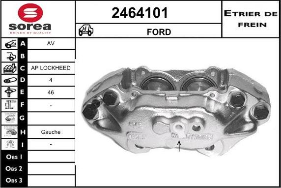 EAI 2464101 - Гальмівний супорт autocars.com.ua