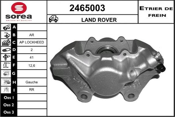 EAI 2465003 - Гальмівний супорт autocars.com.ua