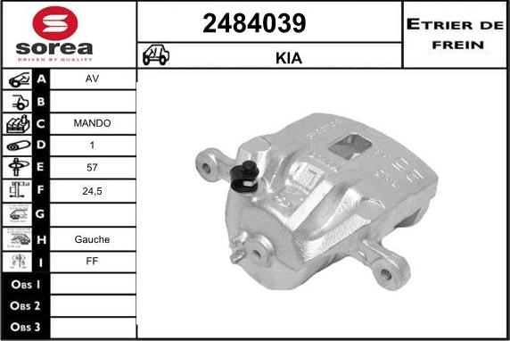 EAI 2484039 - Гальмівний супорт autocars.com.ua