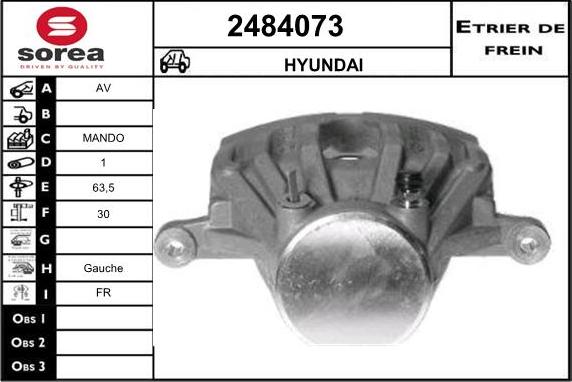 EAI 2484073 - Тормозной суппорт avtokuzovplus.com.ua