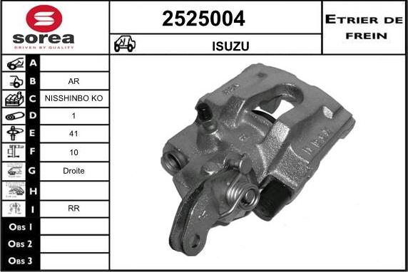 EAI 2525004 - Тормозной суппорт autodnr.net