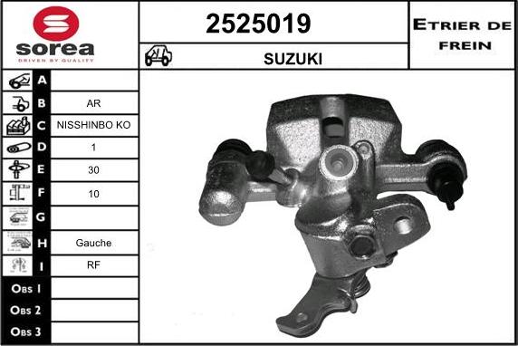 EAI 2525019 - Тормозной суппорт autodnr.net