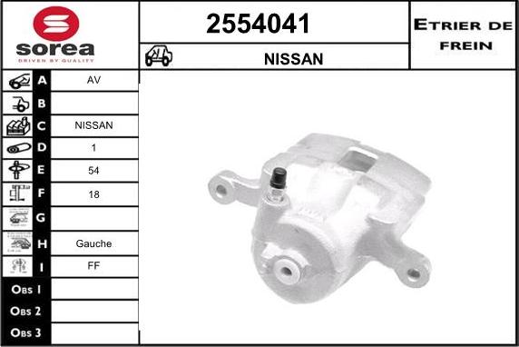 EAI 2554041 - Гальмівний супорт autocars.com.ua