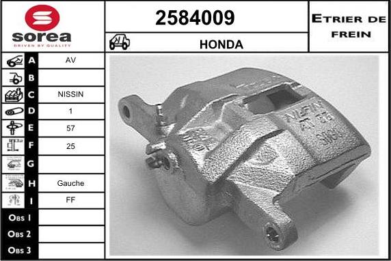 EAI 2584009 - Тормозной суппорт autodnr.net