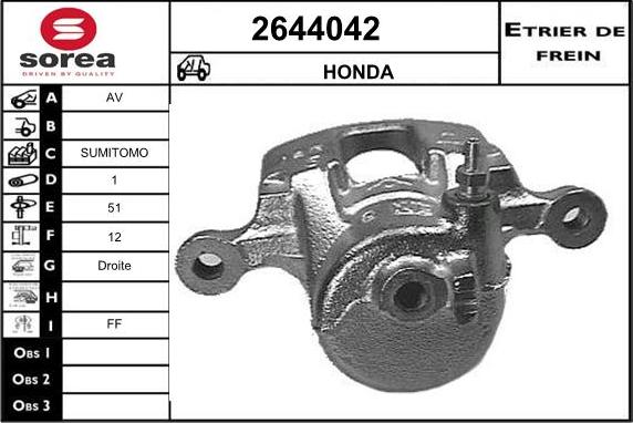 EAI 2644042 - Тормозной суппорт autodnr.net