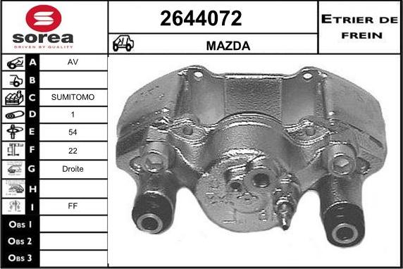 EAI 2644072 - Тормозной суппорт avtokuzovplus.com.ua