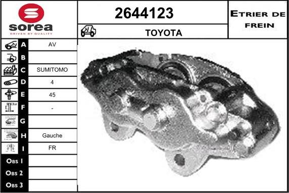 EAI 2644123 - Гальмівний супорт autocars.com.ua