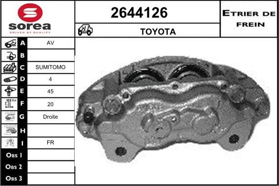 EAI 2644126 - Тормозной суппорт avtokuzovplus.com.ua