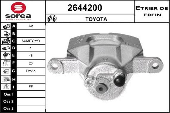 EAI 2644200 - Тормозной суппорт autodnr.net