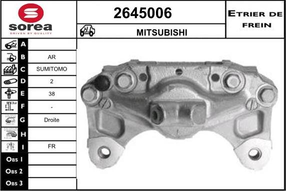 EAI 2645006 - Тормозной суппорт autodnr.net