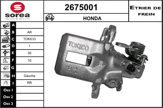 EAI 2675001 - Тормозной суппорт autodnr.net