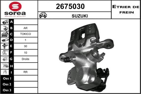 EAI 2675030 - Тормозной суппорт avtokuzovplus.com.ua