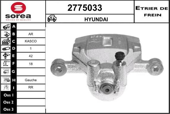 EAI 2775033 - Тормозной суппорт autodnr.net