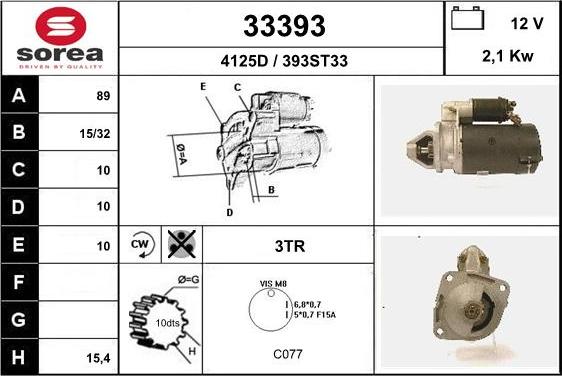 EAI 33393 - Стартер autodnr.net