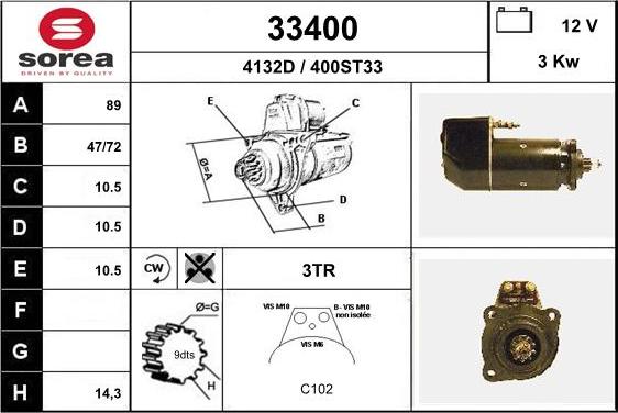 EAI 33400 - Стартер autodnr.net