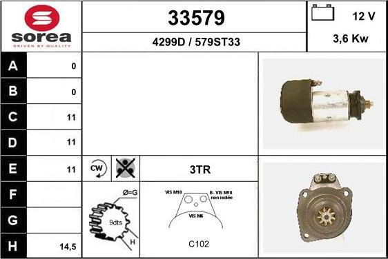 EAI 33579 - Стартер autodnr.net