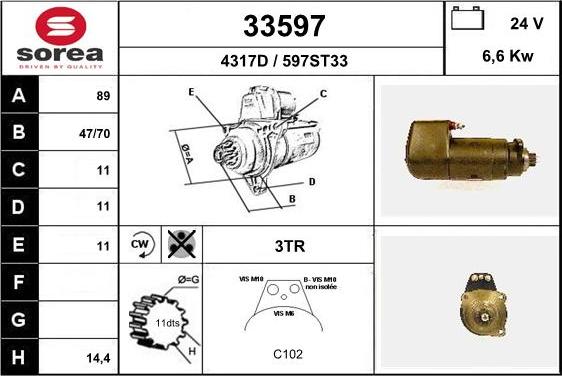 EAI 33597 - Стартер autodnr.net