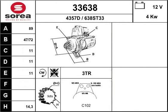 EAI 33638 - Стартер autodnr.net