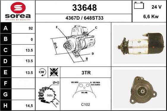 EAI 33648 - Стартер autodnr.net