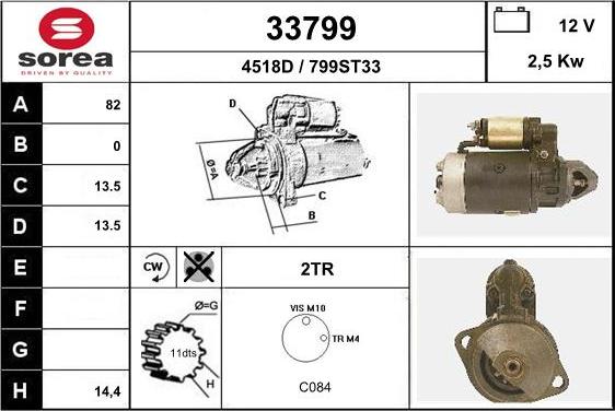 EAI 33799 - Стартер avtokuzovplus.com.ua