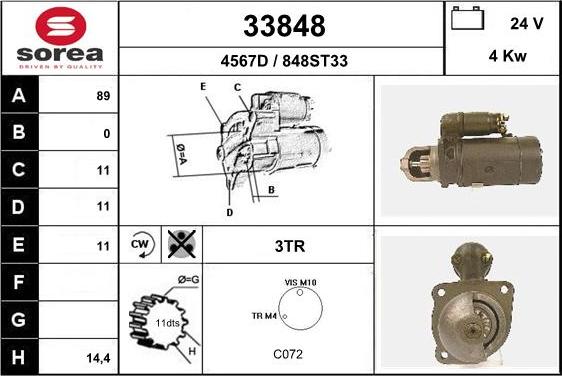 EAI 33848 - Стартер autodnr.net