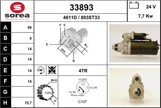 EAI 33893 - Стартер autodnr.net