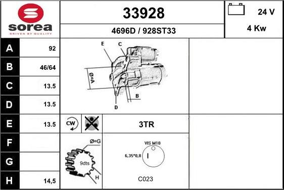 EAI 33928 - Стартер autodnr.net