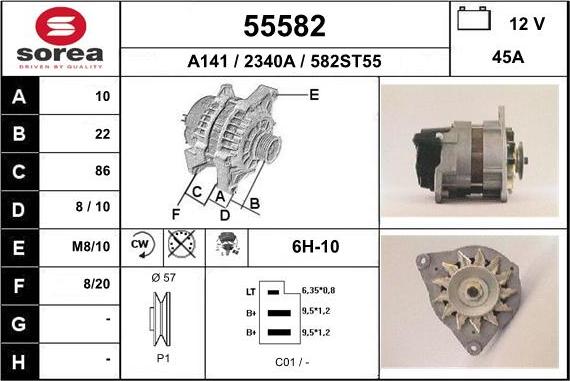 EAI 55582 - Генератор avtokuzovplus.com.ua