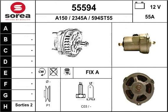 EAI 55594 - Генератор autocars.com.ua