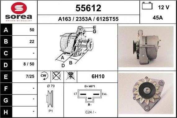 EAI 55612 - Генератор autocars.com.ua