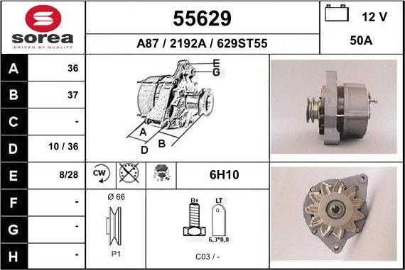 EAI 55629 - Генератор avtokuzovplus.com.ua