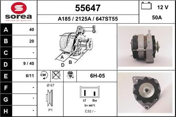 EAI 55647 - Генератор autocars.com.ua