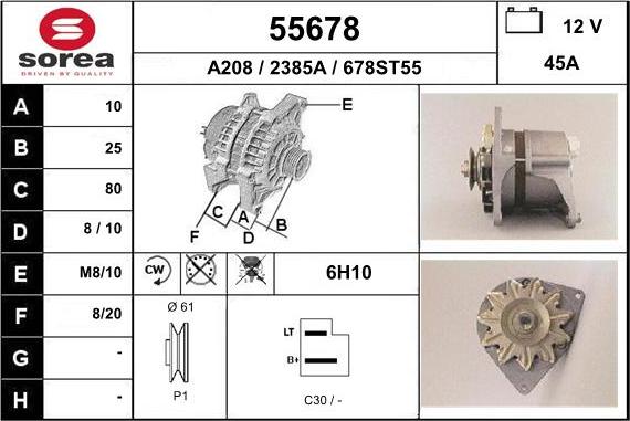 EAI 55678 - Генератор avtokuzovplus.com.ua