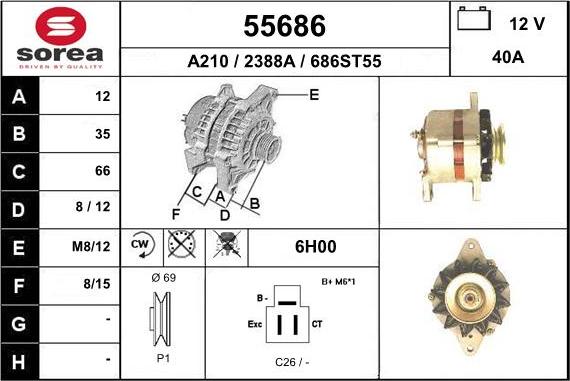 EAI 55686 - Генератор autocars.com.ua