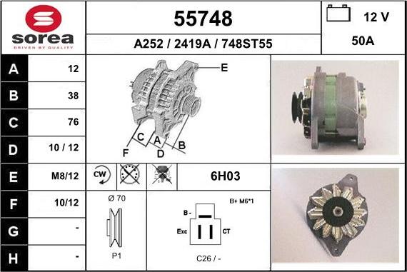 EAI 55748 - Генератор autocars.com.ua