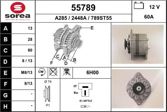 EAI 55789 - Генератор autocars.com.ua