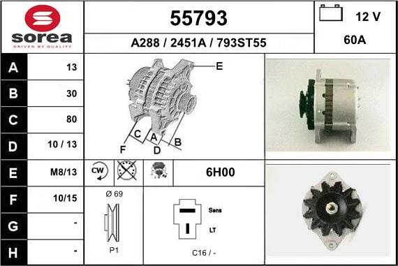 EAI 55793 - Генератор avtokuzovplus.com.ua