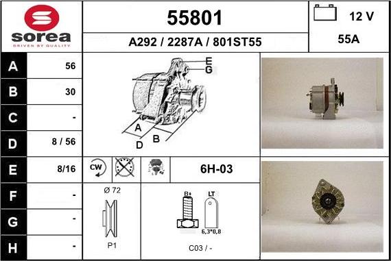 EAI 55801 - Генератор avtokuzovplus.com.ua