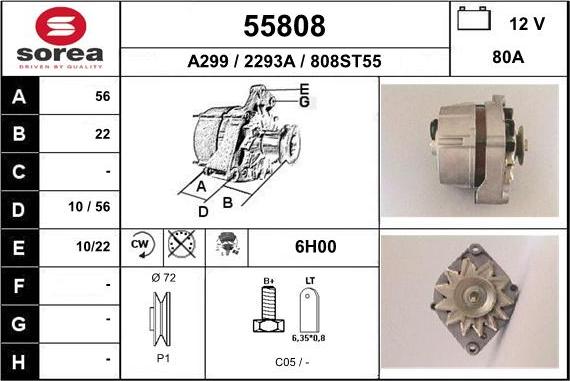 EAI 55808 - Генератор avtokuzovplus.com.ua