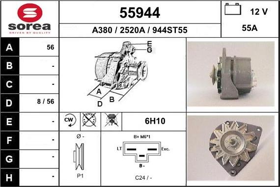 EAI 55944 - Генератор avtokuzovplus.com.ua