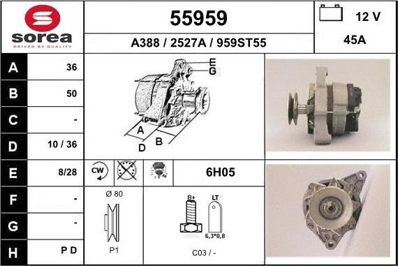 EAI 55959 - Генератор autocars.com.ua