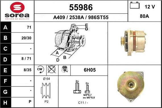 EAI 55986 - Генератор autocars.com.ua