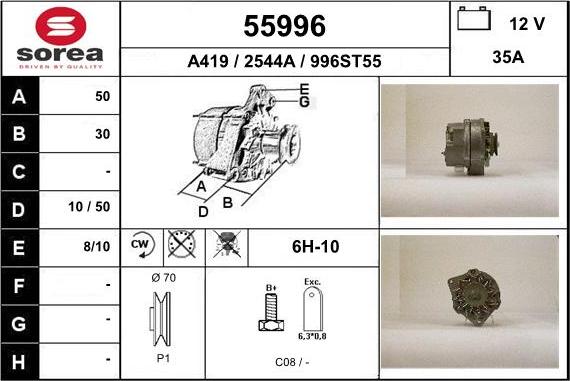 EAI 55996 - Генератор autocars.com.ua