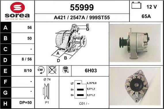 EAI 55999 - Генератор autocars.com.ua