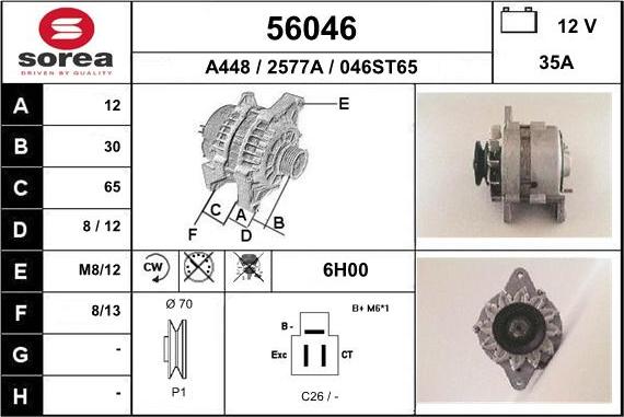 EAI 56046 - Генератор avtokuzovplus.com.ua