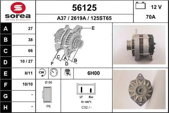 EAI 56125 - Генератор avtokuzovplus.com.ua