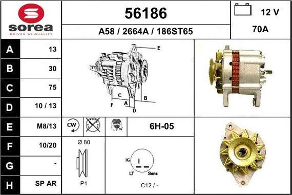 EAI 56186 - Генератор avtokuzovplus.com.ua