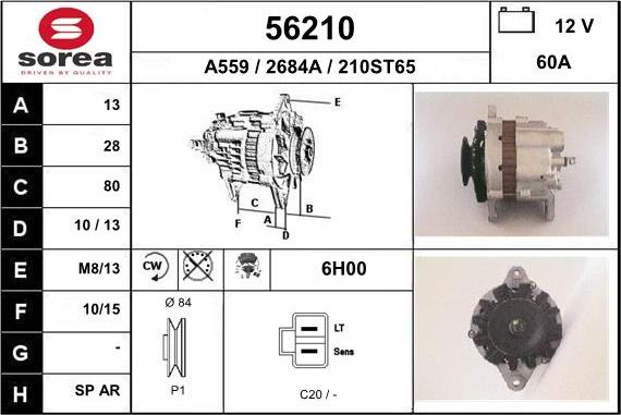 EAI 56210 - Генератор autocars.com.ua