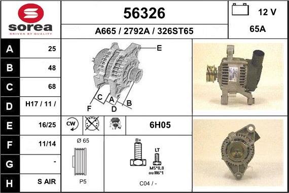 EAI 56326 - Генератор autocars.com.ua