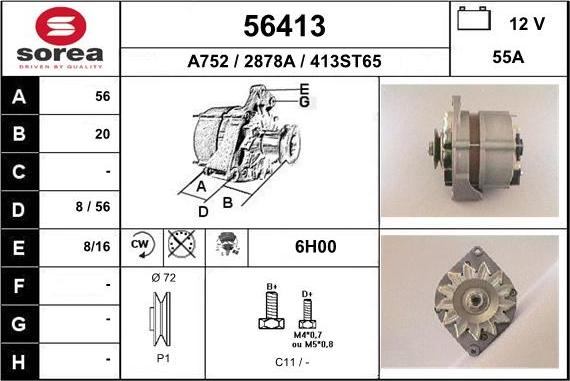 EAI 56413 - Генератор avtokuzovplus.com.ua